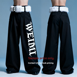 Pantalones Negros de Mezclilla para Hombre, Corte Recto, Pierna Ancha, Cintura Media, Lavado Medio, Estilo Informal, Secado Rápido, para Otoño e Invierno - Product Image 2