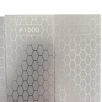 5 pièces pierres à aiguiser diamant plaque à aiguiser diamant avec plaque de Surface en nid d'abeille pour ciseaux couteaux outils de plein air