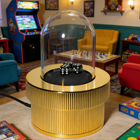 Machine à dés électrique professionnelle personnalisée en acrylique pour salle de jeux, avec agitateur de dés automatique pour Sic Bo et gobelet à dés assorti