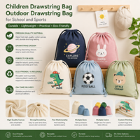 Sac à cordon personnalisé pour enfants, grande capacité, écologique, avec logo, vente en gros d'usine, pour le rangement, haute qualité, promotionnel OEM