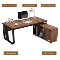 Bureau de direction : Bureau moderne et simple pour manager, ensemble table et chaise pour bureau de directeur/PDG