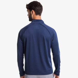 Logo personnalisé de haute qualité Vintage Navy 1/4 Zip Sports Sweatshirt Golf Pullover de Hombre - Product Image 4