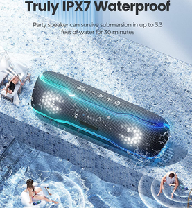 Sound bar F10 Profesional Tahan Air Speaker Nirkabel BT Berwarna dengan Fungsi Drum