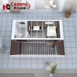 Cammi nhà thông minh mô-đun thép viên nang 2 đơn vị lồng nhau 40hq 50% vận chuyển hàng hóa-lưu không gian 28 Mét vuông khách sạn Homestay trại - Product Image 1