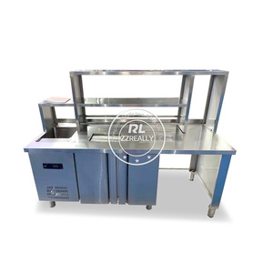 Station de bar OEM en acier inoxydable, station de cocktails personnalisée, console de barman, bar commercial, design moderne argenté - Product Image 3