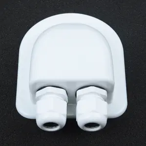 2 piece/lot Waterproof ABS solar Roof Grommet Caravan and Marine Roof Mount Cable Entry with IP68 Glands Solar Cable Entry