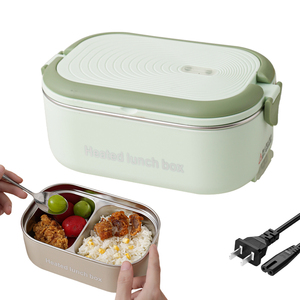 2-Compartment Design Electric <b>Lunch</b> <b>Box</b> Heating Tube Technology <b>Heated</b> <b>Lunch</b> <b>Box</b> Plug-in Electric Heating Portable Food Warmer - Product Image 1