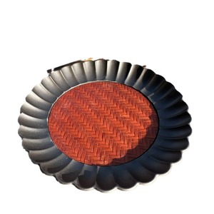 Alloy Bamboo Woven Teapot <b>Tray</b> 16cm Diameter Durable Table Decoration For Family Reunions Party - Product Image 5