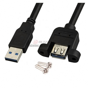 Coude inférieur supérieur gauche et droit Usb3.0 mâle à femelle rallonge oreille sangle vis trou connexion ordinateur <span class=keywords><strong>U</strong></span> disque <span class=keywords><strong>Nic</strong></span> - Product Image 4