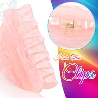 Jepit Rambut Akrilik Ukuran Sedang, Anti Selip, Daya Cengkeram Kuat, Jepit Rambut Cantik, Aksesoris Rambut untuk Wanita