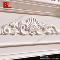 Insert de cheminée électrique blanc antique long à LED, sans chauffage, avec manteau de cheminée intégré