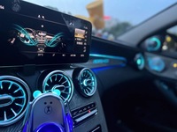 Tweeter Giratorio 3D para Interior de Coche, Altavoz con Luz Ambiental para Rejillas de Ventilación Delanteras y Traseras para Mercedes-Benz Clase C W205 GLC X253