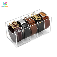 Boîte de présentation d'anneaux en acrylique personnalisée, boîte de rangement transparente pour bijoux avec éclairage LED et couvercle verrouillable