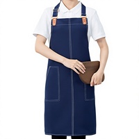 Tablier en toile imperméable et résistant à l'huile, imprimé sur mesure avec logo personnalisé ; Uniforme de barman pour cuisine, restaurant, café