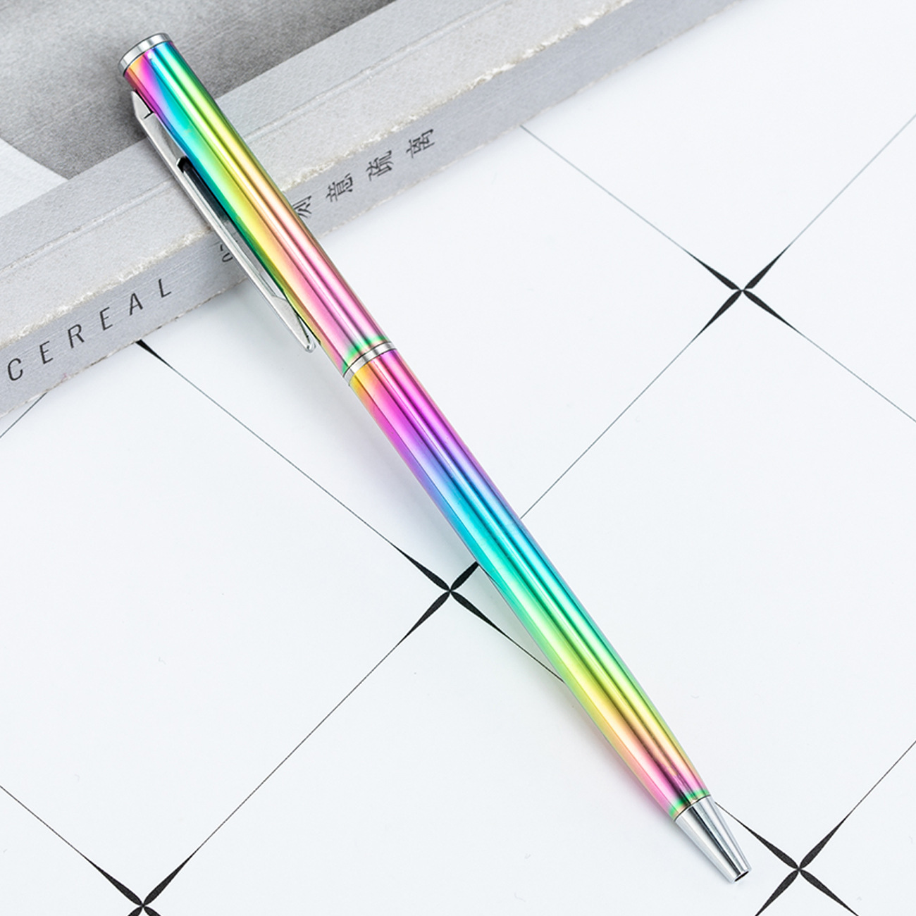 Xiaogao Shi Gradient Ballpoint New Korean Style Eco-Friendly Custom Logo Colorful Metal 0.7 mm Sports Banner Wholesale for Gifts