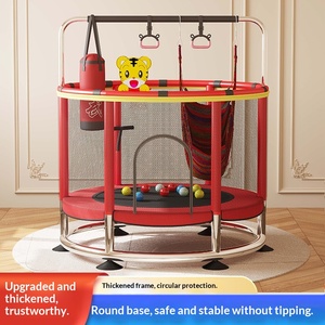 <span class=keywords><strong>Petit</strong></span> <span class=keywords><strong>trampoline</strong></span> d'intérieur pour enfants, conçu pour une utilisation à domicile, conception épaissie favorisant la croissance en hauteur, utilisation intérieure/extérieure, <span class=keywords><strong>filet</strong></span> de protection - Product Image 4