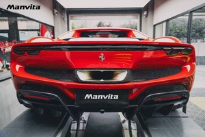 Aulena Kit bodi karbon kering OEM untuk Ferrari 296 GTB Diffuser Bumper belakang baru Spoiler pemisah bibir depan - Product Image 5