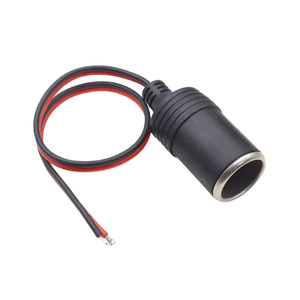 दोहरी-कोर वाहन सिगरेट लाइटर महिला सॉकेट एडाप्टर केबल के साथ एडाप्टर केबल के साथ एडाप्टर केबल इन्सुलेशन 12 वी/24v - Product Image 1