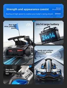 Venta de Fábrica a Buen Precio, Auto de Juguete Eléctrico de Cuatro Ruedas para Niños, Puede Transportar a un Adulto, 24v14AH, Motor Dual, Go-Kart para Niños - Product Image 5
