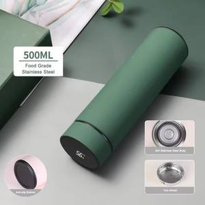 Bouteille isotherme intelligente personnalisée avec infuseur à thé, en acier inoxydable 304, affichage numérique LED de la température - Product Image 4