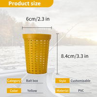 Boîte à appâts et piège à crabe en plastique étanche pour truite et carpe-Accessoires de pêche