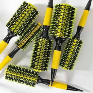 Gloway - Juego de 6 Cepillos Redondos de Madera con Cerdas de Jabalí y Nylon Resistentes al Calor <span class=keywords><strong>para</strong></span> Peinar Cabello Rizado - Product Image 1