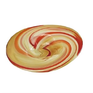 Superbe Assiette Murale Décorative en Verre Soufflé à la Main, Série Moulin à Vent Multicolore, Violet, pour la Maison, les Mariages et les Festivals - Product Image 6