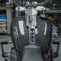 Pièces de carrosserie de moto en fibre de carbone forgée brillante pour Harley CVO Street Glide CVO Road Glide 2023.5-2025