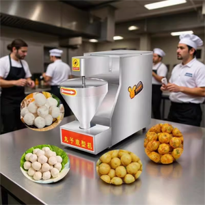 Nueva Máquina Comercial de Alta Eficiencia para Formar Albóndigas de Pescado, Pollo y Carne de Res de 20mm/25mm/30mm, Acero Inoxidable de Grado Alimenticio - Product Image 4
