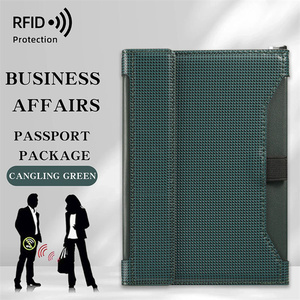 2025 модный дорожный кошелек, держатель для паспорта, Rfid, противоугонная Обложка для паспорта, роскошная Обложка - Product Image 2