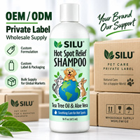Shampoo pour animaux de compagnie SILU Private Label pour chiens et chats, huile d'arbre à thé, aloe vera, shampooing concentré pour chiens, toilettage des animaux, OEM ODM en gros