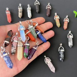 Оптовая продажа, подвеска с двойным шестигранным кулоном - Product Image 5