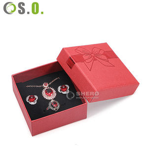 Caja de Anillos de Papel con Diseño de Lazo, 8 Colores, Estilo Cuadrado Simple, Caja de Joyería Elegante para Exhibición de Collares y Regalos - Product Image 5