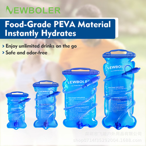 Portable Collapsible Durable PEVA 1L <b>Water</b> Bottle Sports Hydration Bladder Modern Design Model HB230063 Cycling Outdoor <b>Running</b> - Product Image 3