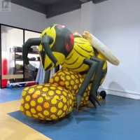 Abeille géante gonflable de dessin animé, abeille géante gonflable, guêpe gonflable pour la publicité