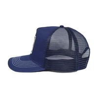 Casquette de sport 5 panneaux personnalisée avec logo brodé, Gorras en coton bleu marine de haute qualité, Casquette Trucker pour homme, Casquette Dad Hat