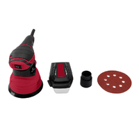 Lijadora Orbital Eléctrica Profesional de 220v, 6 Velocidades Variables, Portátil, 125/150mm, 350w, con Cable y Extractor de Polvo