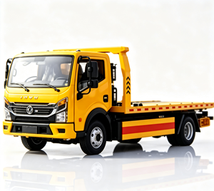 รถยกพ่วงแบบแบน Dongfeng 4X2 สำหรับบริการกู้ภัยและซ่อมบำรุงรถยนต์หนักในจีน ได้รับการรับรองมาตรฐาน ISO9000 และ CCC ปรับแต่งได้ตามความต้องการ ลดมลพิษ - Product Image 1