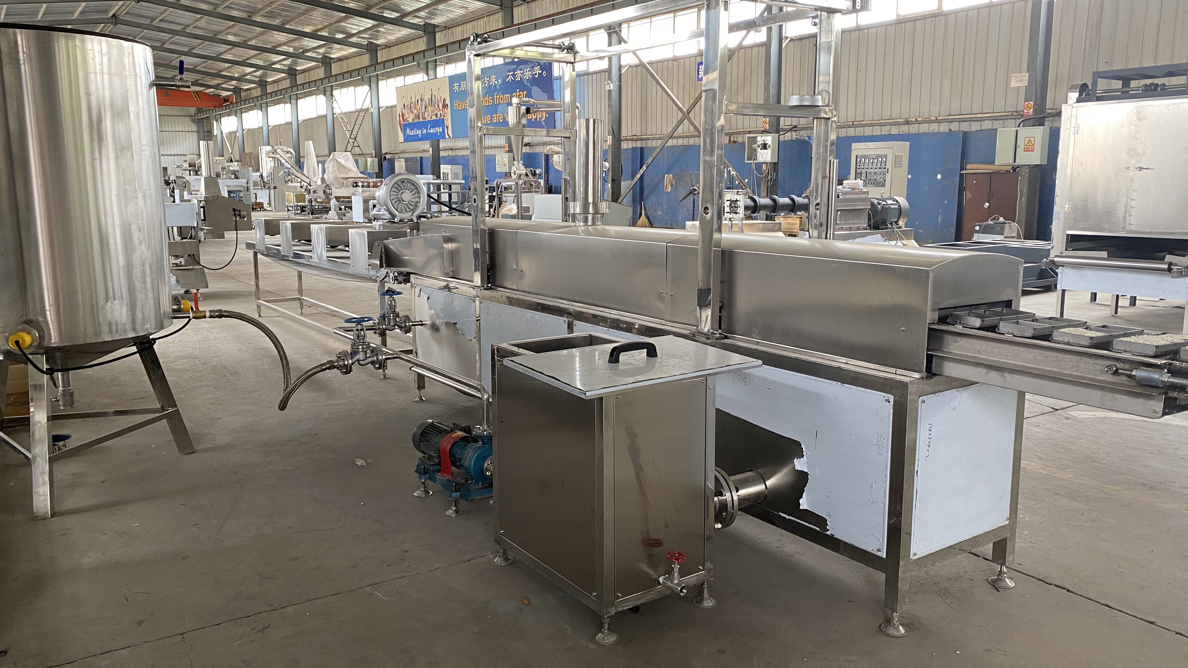 Full Automatic Maggi Instant Noodle Production Line Square Shape
