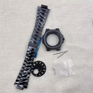 Kit de boîtier en acier inoxydable 316L miroir saphir argenté de 42mm pour boîtier de montre en verre de mouvement NH38 pièces de réparation de couverture arrière - Product Image 4