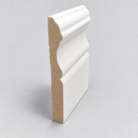 Moulures décoratives en MDF apprêté blanc, style colonial, pour portes et fenêtres