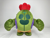 Costume de cactus gonflable de marche de modèle de plantes portable personnalisé costumes de cactus gonflables de 2m de hauteur pour la décoration de défilé