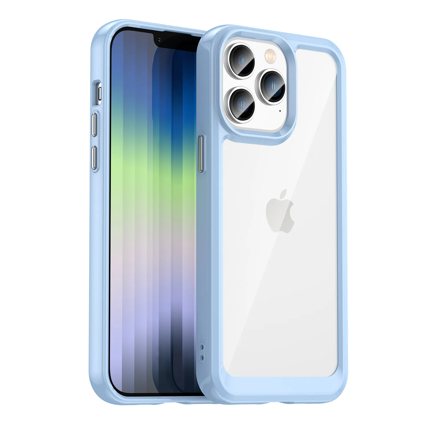 Jolie coque transparente en acrylique pour iphone 6, 7, 8 plus, x, xr, xs max, avec logo apple