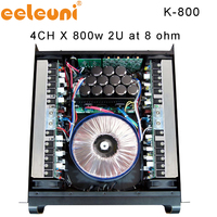 K Serisi 4 Kanallı Profesyonel Güç Amplifikatörü 4x400W Sınıf AB/H Sahne Ses Amplifikatörü