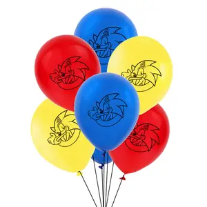 Hérisson <span class=keywords><strong>Sonic</strong></span> dessin animé Latex ballon bébé thème fête d'<span class=keywords><strong>anniversaire</strong></span> décoration fournitures - Product Image 1