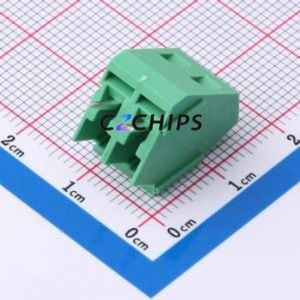 MX103-5.0-02P-GN01-Cu-Y-A Screw Terminal Block Through hole Component (THT),P=5mm Connector 1x2P 5mm Green Through Hole - Product Image 2