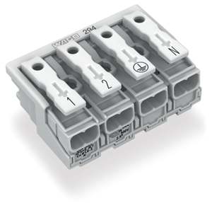 100% Original <strong>294</strong>-5014Lighting Connector Plug-in Mounting Female Push-in 24 A, 4 Pole, Way, 50 V, <strong>294</strong> Series - Product Image 1