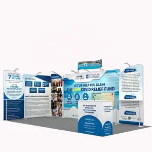 3x6ft trade show booth display stand modular exhibition stand popular in American 10x20m fashion booth