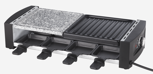 Barbecue électrique à <span class=keywords><strong>raclette</strong></span> pour 8 personnes Plaque antiadhésive Thermomètre de table Barbecue intérieur sans fumée avec grils électriques et plaques chauffantes - Product Image 3