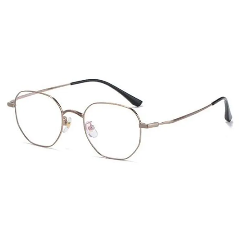 Korean retro round small size frame glasses metal clear len vintage glasses